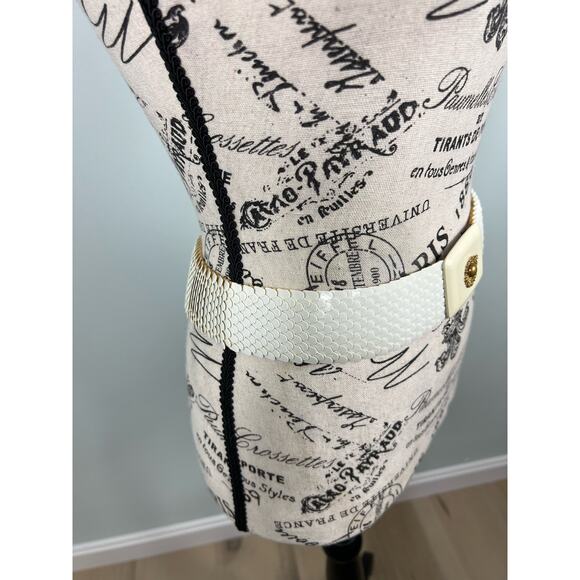 Vintage 60s Womens White Gold Belt main image 7